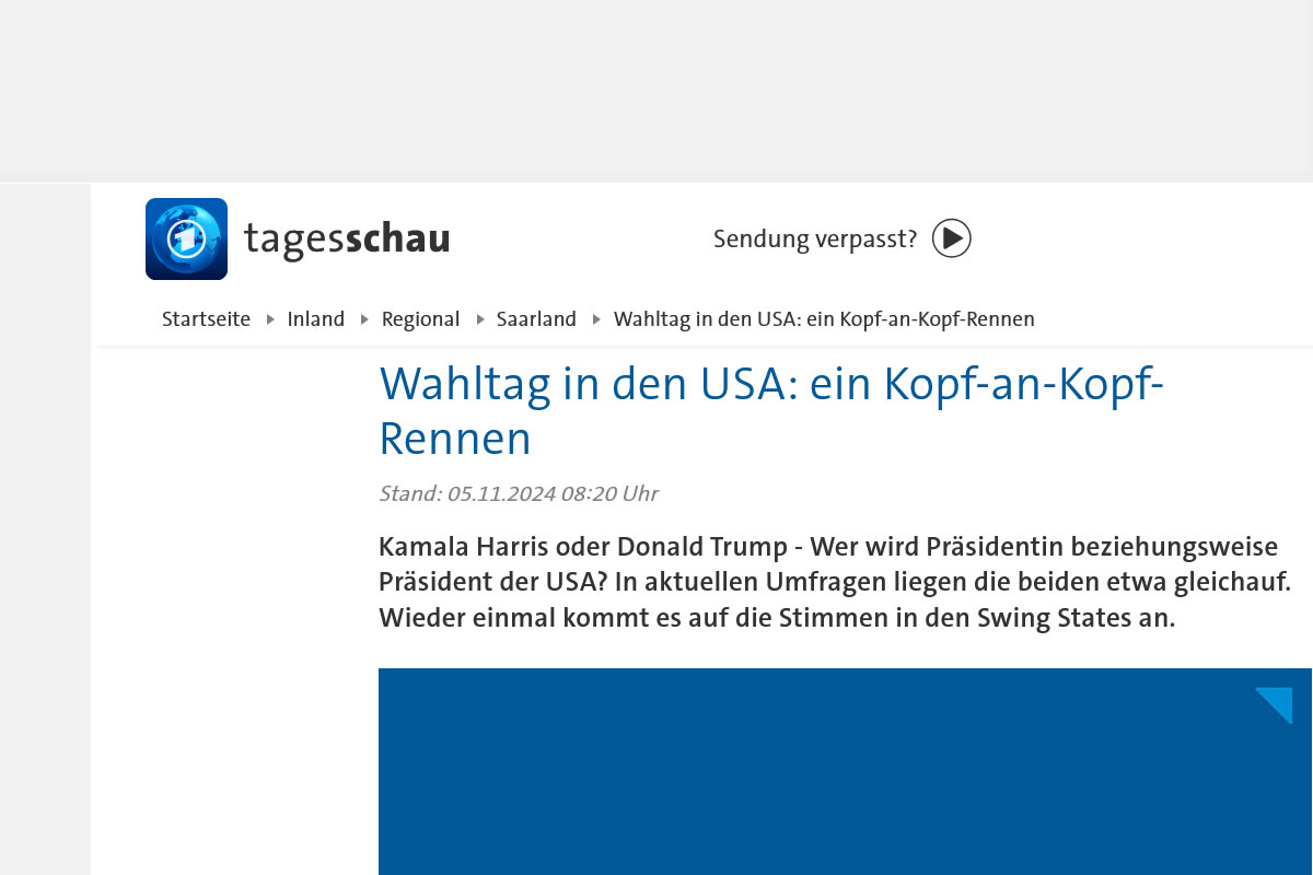 V&ouml;lliger Blackout der MSM bei Trumpwahl 24